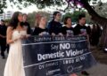 Sunshine Coast community and Centacare march to break the silence on coercive control
